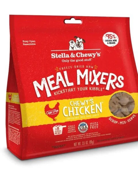 Stella & Chewy's Freeze Dried Raw Chewy's Chicken Meal Mixers Grain Free Dog Food Topper