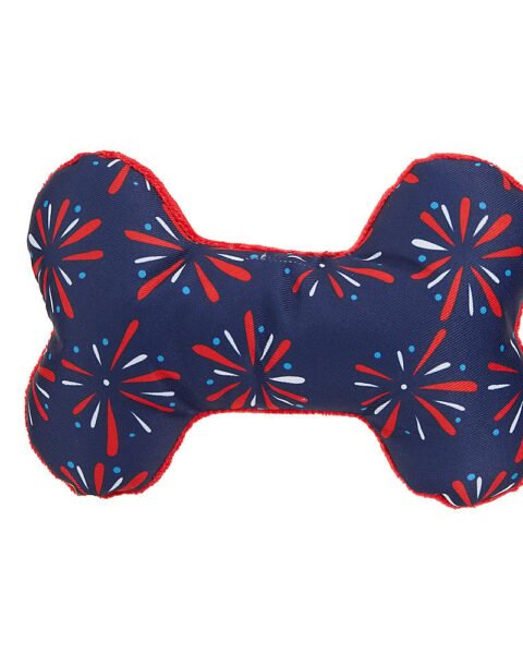 Top Paw® Americana Bone Dog Toy - Plush, Squeaker