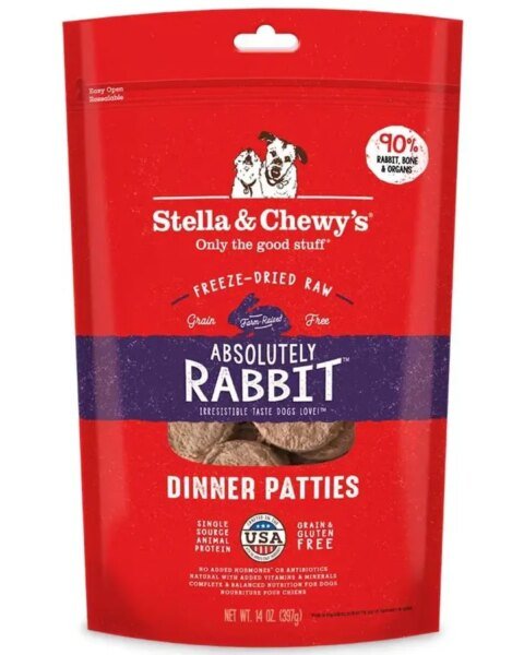 Stella & Chewy's Wild weenies grain free chicken recipe freeze dried raw dog treats