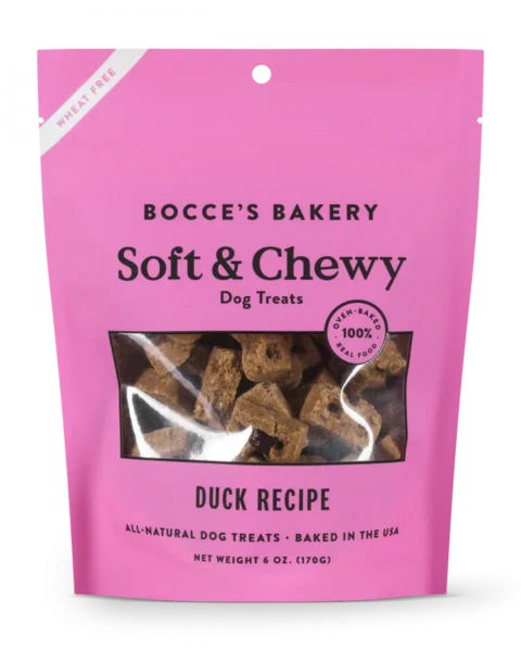 Bocce's Bakery Soft & Chewy Duck Recipe Dog Treats