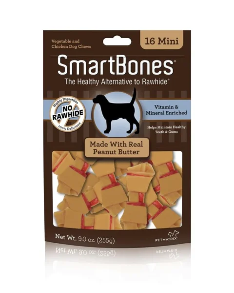 SmartBones Rawhide-Free Peanut Butter Dog Treats