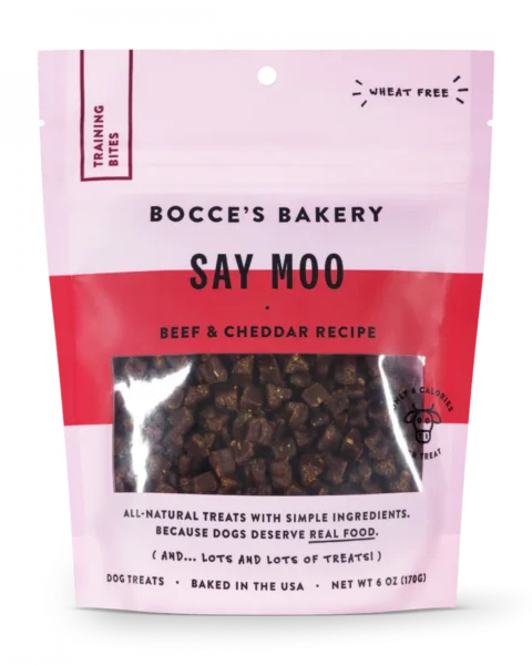 Bocce's Bakery Every Day Say Moooo Training Bites Treats