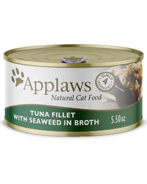 Applaws Natural Wet Cat Food Tuna Fillet with Seaweed in Broth