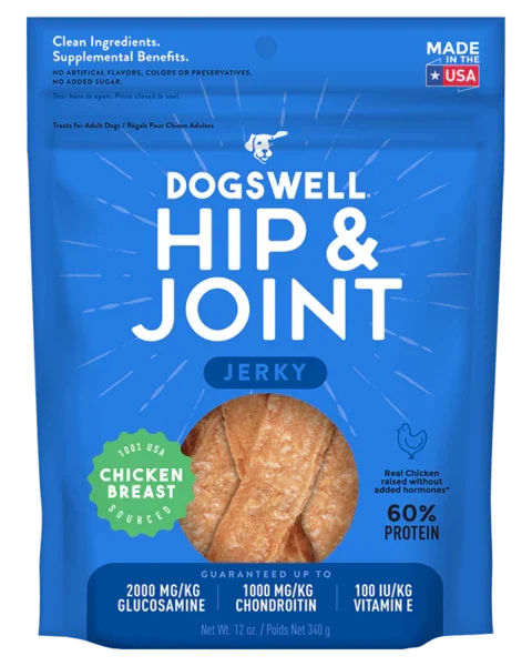 Dogswell Hip & Joint Jerky Treats, Chicken Breast