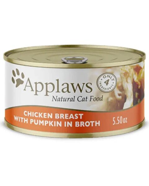 Applaws Natural Wet Cat Food Chicken Breast with Pumpkin in Broth